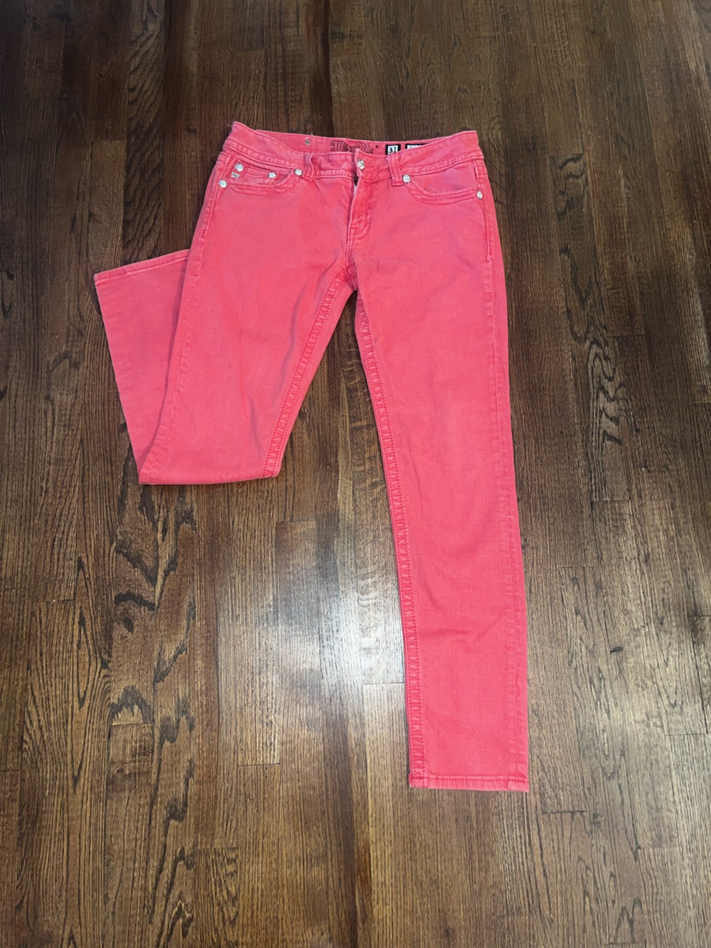 Miss Me Coral Pink Skinny Jeans